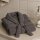Bademantel aus 100% Coral Fleece Grau 5XL