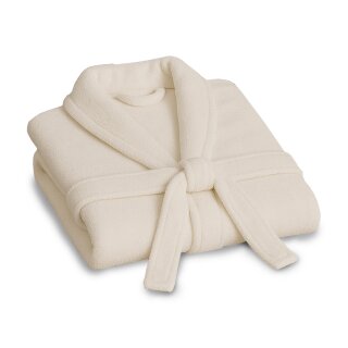 Bademantel aus 100% Coral Fleece Ecru 4XL