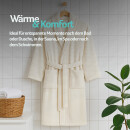 Bademantel aus 100% Coral Fleece Ecru 5XL