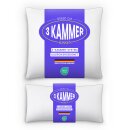 3 Kammer Kopfkissen mit Außensteg -...