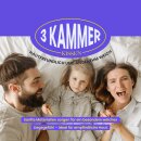 3 Kammer Kopfkissen mit Außensteg - Federfüllung 40x80cm