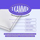 Kopfkissen "3 Kammer" mit Außensteg Federfüllung 40x80cm