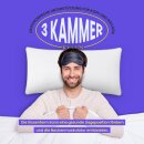 Kopfkissen "3 Kammer" mit Außensteg Federfüllung 40x80cm