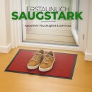 Fußmatte - Schmutzfangmatte 60x40cm - Rot