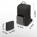 Rucksack faltbar Anthrazit