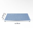 Badematte Chenille 60x90cm Hellblau