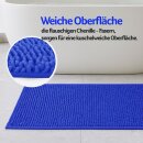 Badematte Chenille 60x90cm Blau