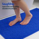Badematte Chenille 60x90cm Blau