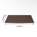 Badematte Chenille 60x90cm Braun