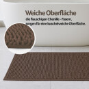 Badematte Chenille 60x90cm Braun