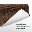 Badematte Chenille 60x90cm Braun