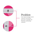 Klemmträger für Cafehausstangen "Basic" ( Anthrazit ) 2er Pack