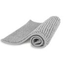 Badematte Chenille 60x90cm Hellgrau