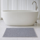 Badematte Chenille 60x90cm Hellgrau