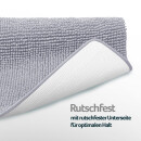 Badematte Chenille 60x90cm Hellgrau