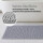 Badematte Chenille 60x90cm Hellgrau