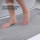 Badematte Chenille 60x90cm Hellgrau