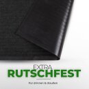 Fußmatte - Schmutzfangmatte 60x40cm / 4 Farben Schwarz-60x40cm ( 2er Pack )