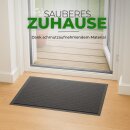 Fußmatte - Schmutzfangmatte 60x40cm / 4 Farben Schwarz-60x40cm ( 2er Pack )