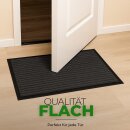 Fußmatte - Schmutzfangmatte 60x40cm / 4 Farben Schwarz-60x40cm ( 2er Pack )