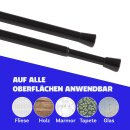 Spannstange ausziehbar, ohne Bohren Schwarz Ø10/13 mm 60-90 cm