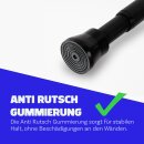 Spannstange ausziehbar, ohne Bohren Schwarz Ø16/19 mm 60-90 cm