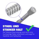 Spannstange ausziehbar, ohne Bohren Silber Ø10/13 mm 80-125 cm