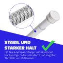 Spannstange ausziehbar, ohne Bohren Weiß Ø22/25 mm 80-125 cm