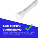Spannstange ausziehbar, ohne Bohren Weiß Ø10/13 mm 120-210 cm