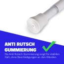 Spannstange ausziehbar, ohne Bohren Weiß Ø16/19 mm 120-210 cm
