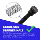 Spannstange ausziehbar, ohne Bohren Schwarz Ø16/19 mm 120-210 cm