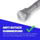 Spannstange ausziehbar, ohne Bohren Silber Ø16/19 mm 120-210 cm