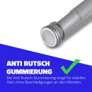 Spannstange ausziehbar, ohne Bohren Silber Ø22/25 mm 120-210 cm