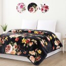 Kuscheldecke XXL mit Rosen 240x200 cm