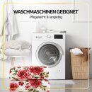 Kuscheldecke XXL mit Rosen 240x200 cm Weiß