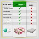 Kuscheldecke XXL mit Rosen 240x200 cm Beige