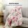 Kuscheldecke XXL mit Rosen 240x200 cm Beige