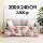 Kuscheldecke XXL mit Rosen 240x200 cm Beige