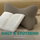 Leseknochen für den Nacken 18x35 cm Taupe