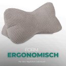 Leseknochen für den Nacken 18x35 cm Taupe