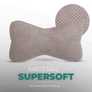 Leseknochen für den Nacken 18x35 cm Taupe