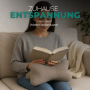 Leseknochen für den Nacken 18x35cm Taupe