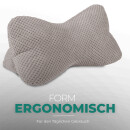 Leseknochen für den Nacken 18x35cm Taupe