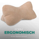 Leseknochen für den Nacken 18x35 cm Hellbraun