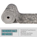 Weichschaummatte Meterware 65 cm Steine ( Grau )