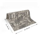 Waschmaschinenauflage Weichschaum 60x60cm Steine (Grau)