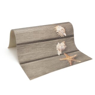 Waschmaschinenauflage Weichschaum 60x60cm Seestern (Grau)
