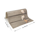 Waschmaschinenauflage Weichschaum 60x60cm Seestern (Grau)