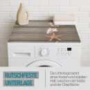 Waschmaschinenauflage Weichschaum 60x60cm Seestern (Grau)
