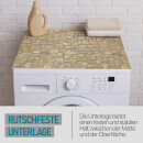 Waschmaschinenauflage Weichschaum 60x60cm Bruchstein (Beige)